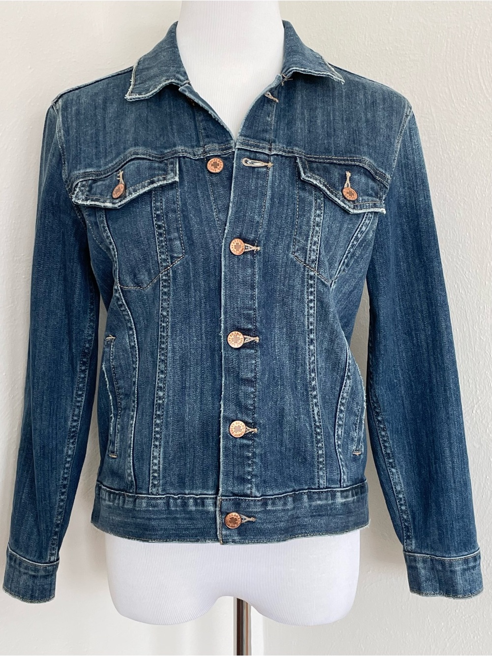 Lucky Brand "The Tomboy Trucker" Denim Blue Jean Jacket - Medium